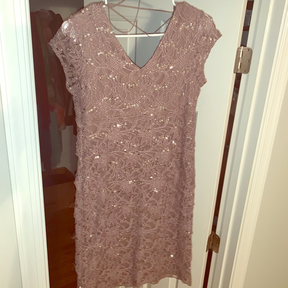 Tiered lace dress. Never worn.